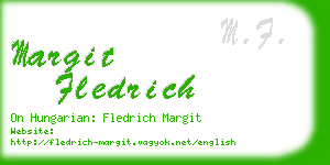 margit fledrich business card